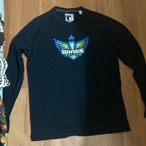 Adidas Long Sleeve Men’s Tee. Dallas Wings. Size L.